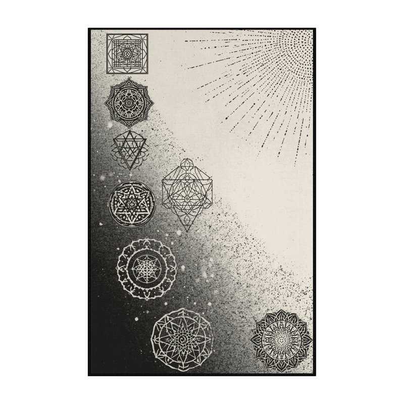 Tapis beige moelleux moelleux d'inspiration mondiale Estaugh, 3 X 5
