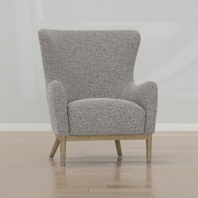 gray wingback accent chair