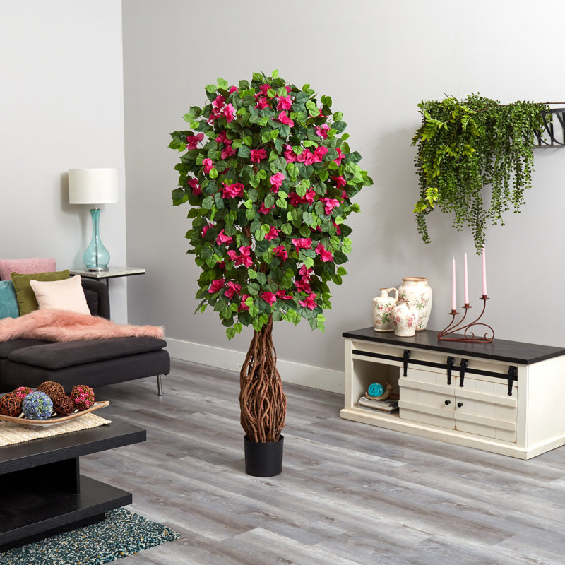 Bougainvillier artificiel 72 po en pot