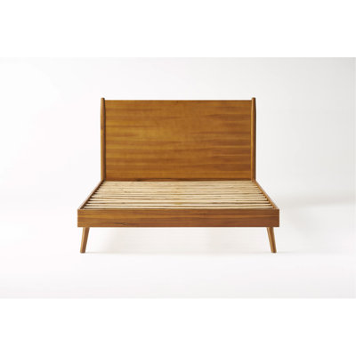 Solid Wood Platform Bed (Queen Bed)
