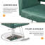 Fauteuil de salon pivotant en similicuir Bertillo