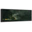 «Minimal Landscape Abstract Dark Green and Gold Flecks Modern Luxury», reproduction d'art sur toile-111568242-98042329