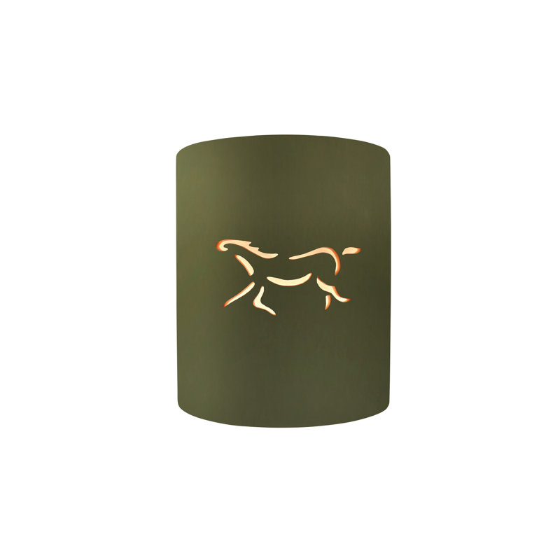 Applique murale d'extérieur 1 lumière Sun Dagger, Vert mat