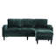 Canapé modulaire confortable avec poches latérales, 3 canapé en chenille pour espace de vie moderne 3, rangement et poche-118010557