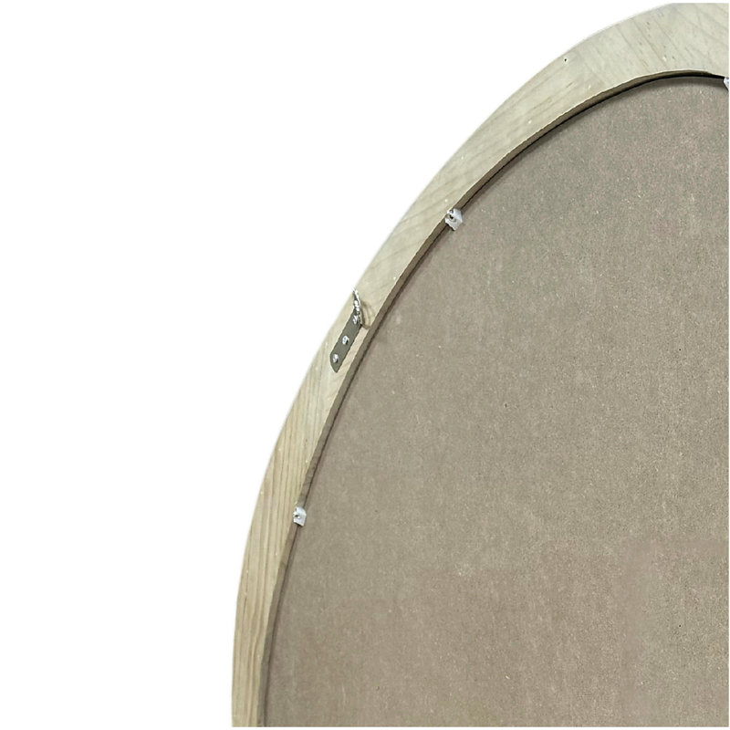 Miroir en bois massif 45 po Miroir mural asymétrique