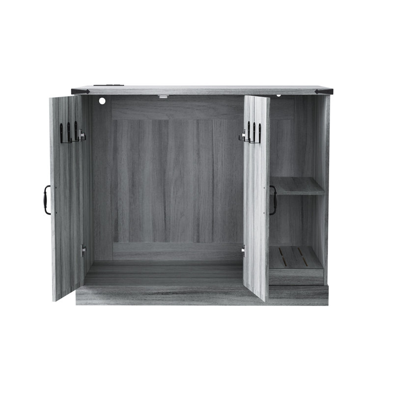 Cat Litter Box Cabinet With Power Outlet