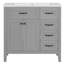 Meuble-lavabo simple 36,07 po avec meuble-lavabo en céramique-94399966