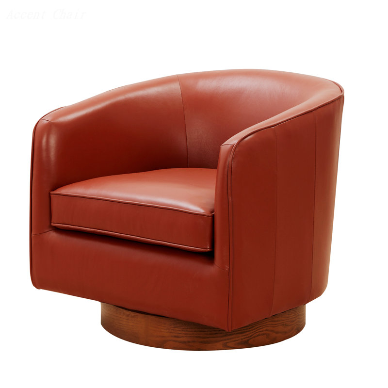 Chaise d'appoint simple, chaise pivotante à base de bois