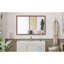 Très grand miroir mural de salle de bain 48 po x 32 po avec cadre en aluminium de couleur noyer, vue dégagée, suspension verticale ou horizontale, preuve, surdimensionné de 48 po x 32 po pour salle de bain-732337967-732337966