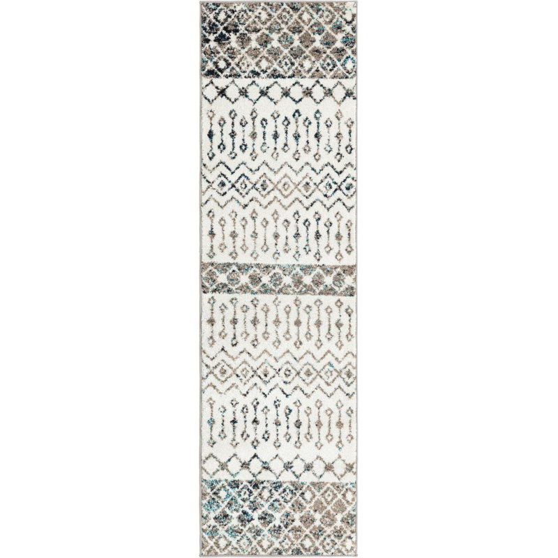 Abstract Indoor Rug, Runner 2' x 7'