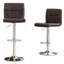 Tabouret de bar pivotant réglable en similicuir, ensemble de 2-536549483