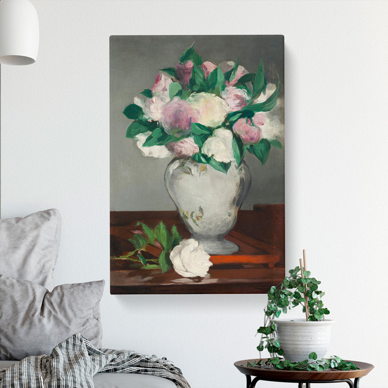 Peonies by Edouard Manet - Wrapped Canvas, 60cm H x 40cm W x 3cm D