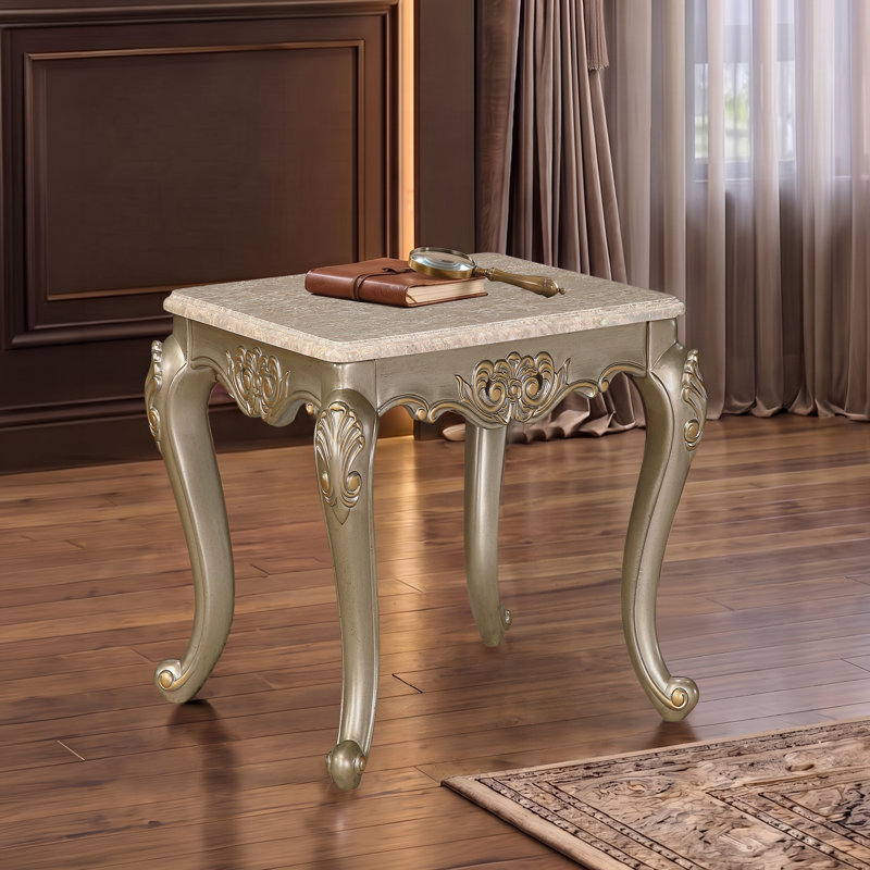 Table de bout Monarch en champagne