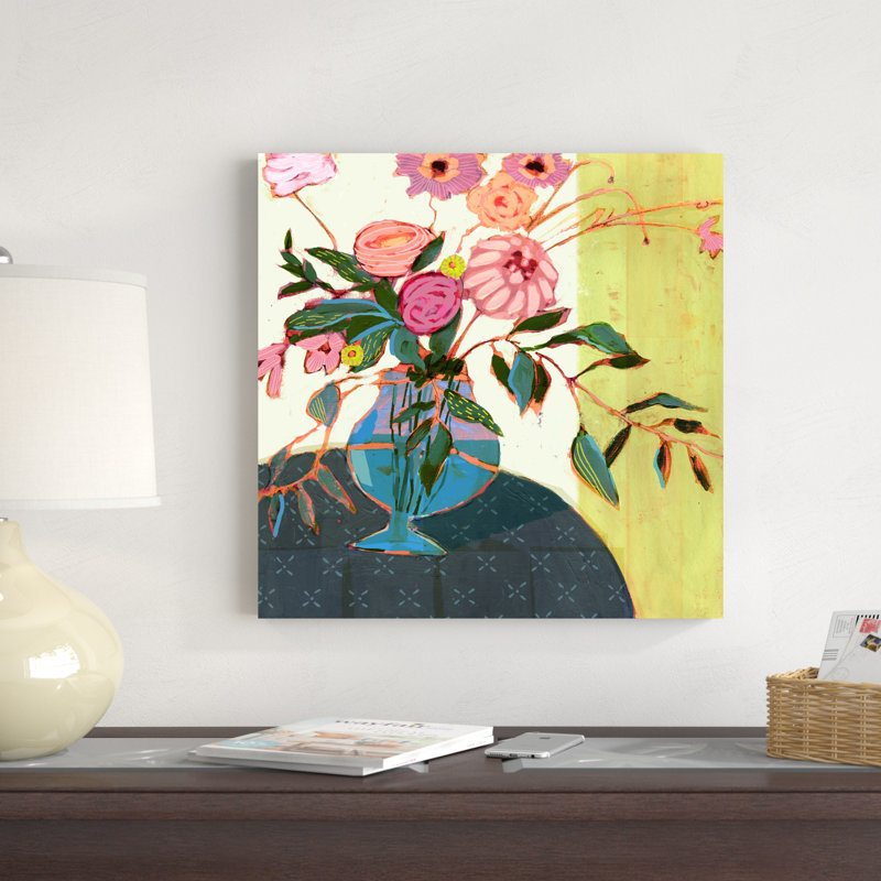 Fleurs fantaisistes I, H 20 po x l 20 po x P 1,25 po