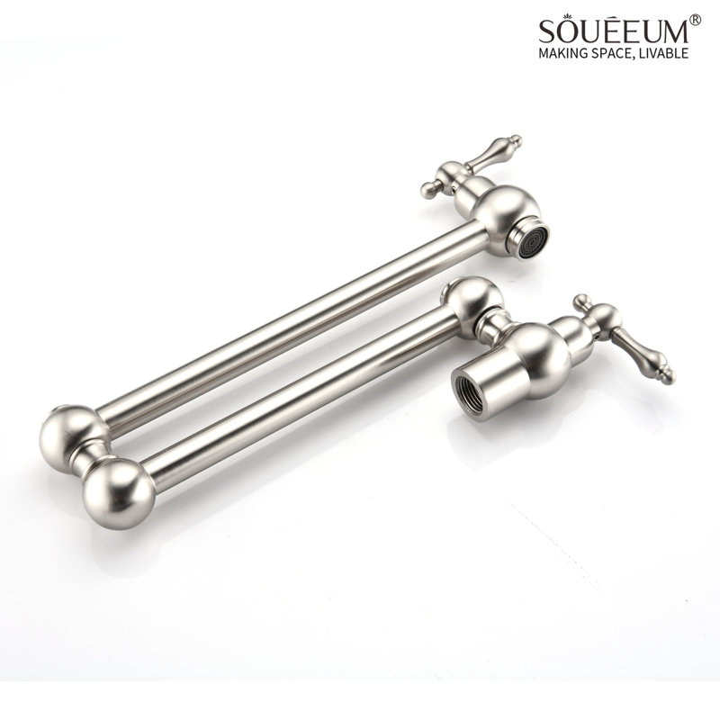SOUEEUM Kitchen Faucet, Brushed Nickel