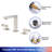 Widespread 2-handle Bathroom Faucet with Drain Assembly-88327111