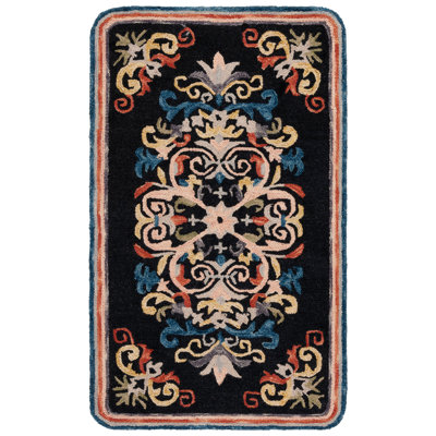 Tapis d'intérieur en laine touffeté à la main Jardin