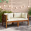 Chaise de patio avec coussins Stajko