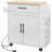 HOMCOM Kitchen Island With Storage, Rolling Kitchen Cart With AC Outlets And USB Ports, Microwave Stand With Towel And Spice Rack-1691386141