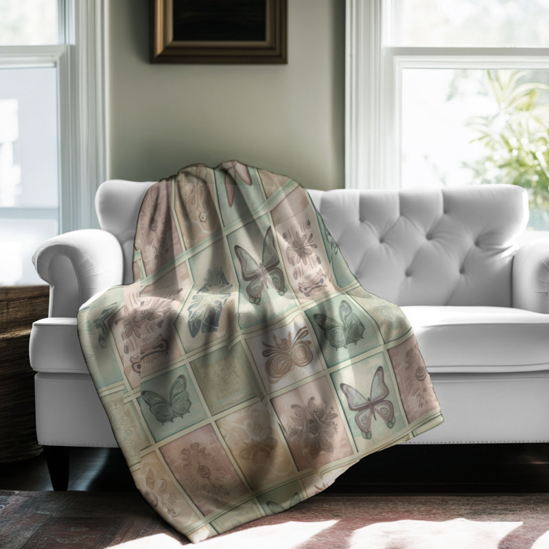 Patchwork Breeze - couverture de qualité supérieure 1 pièce, Grand lit