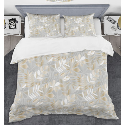 Coastal Polyester Twill Abstract Duvet Cover
