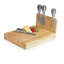 Ensemble de planche à fromage et de couteaux Asiago Zuri