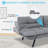 Oppelo 71'' Upholstered Convertible Sofa, Twin Sleeper Sofa Bed-2009684010