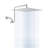 12" Rain Shower Head With Scaling Nozzles, Easy Maintenance Adjustable Arm, Enhances Quality