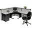L-Shaped Synthetic Laminate Reception Desk-2139752243