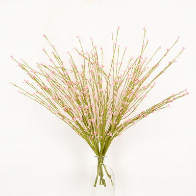 20" Artificial Berry Branch For Vase Filler, Spring Summer Farmhouse Long Stem For Wedding Party Home Office Table Centerpiece Shelf Decorations, Set Of 12