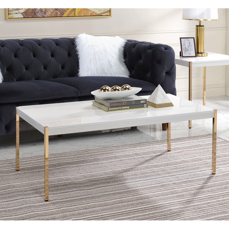 Table basse de salon moderne moderne 1pc et finition Glam Home Furniture Table d'appoint