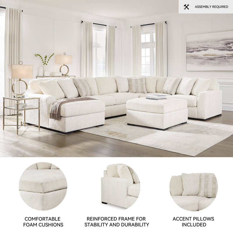 Chessington 4-Piece Sectional With Chaise, Orienté à droite