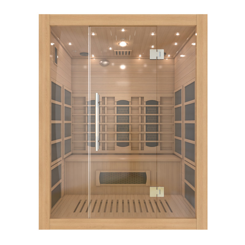 DreamLine Everyday Spa 3-4 Person Capacity 59 x 47 Indoor Sauna, Hemlock