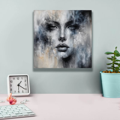 «Face Abstract 2» par Rey Klimt, art mural sur toile