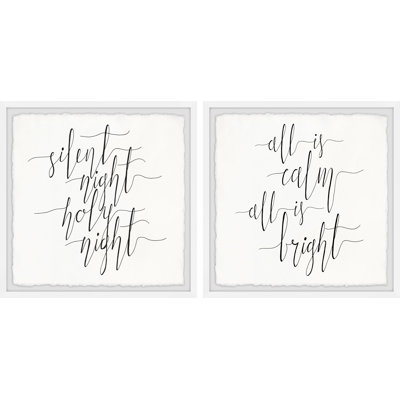 All Is Calm 2 Piece Single Picture Frame Wall Art Set