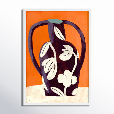 Black Vase White Flowers by Marco Marella For Studio M