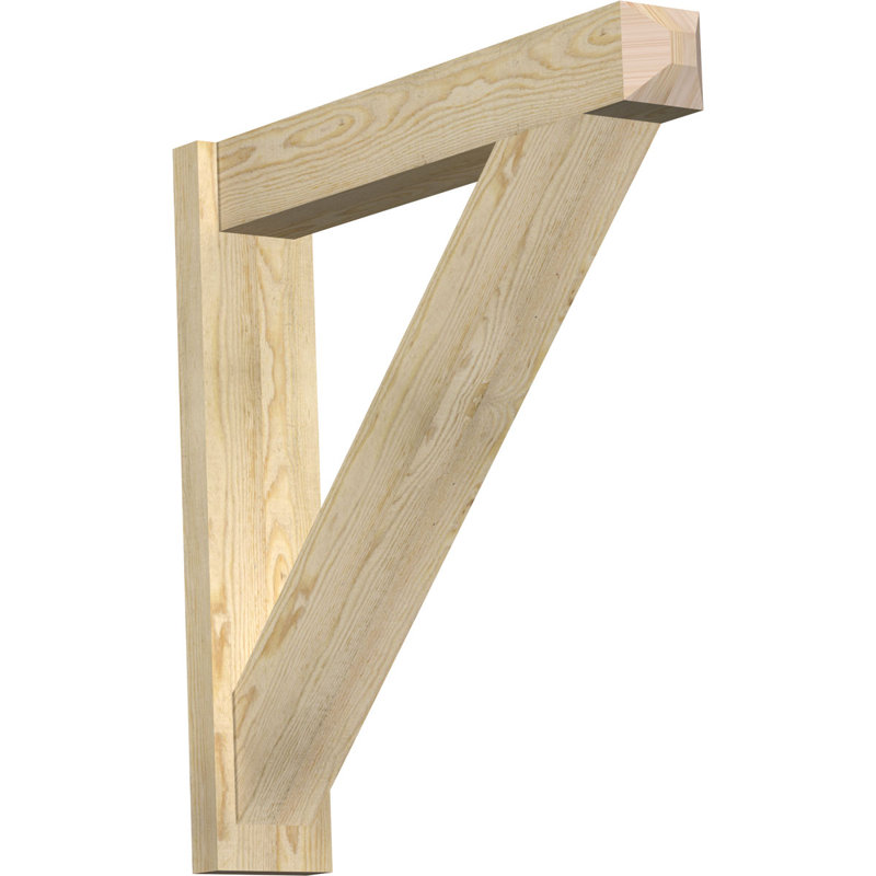Artisan traditionnel en bois rustique, P 32 po x H 32 po, Sapin Douglas de 6 po (sciage brut)