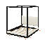 Lit plateforme à baldaquin avec tête de lit tapissier, structure en bois avec poteaux et support à lattes en bois-1974154785-1974154787