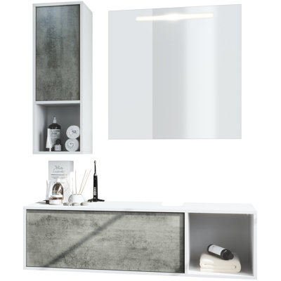 Jezelle Bathroom Storage Furniture Set