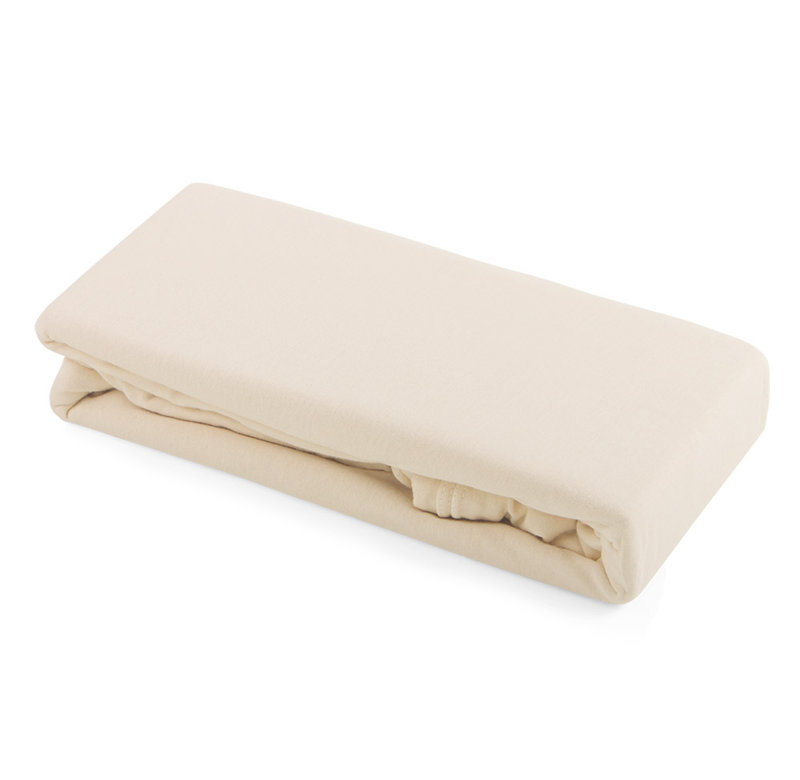 Graves 100% Cotton - Piece Oval Cot Fitted Sheet, Cream