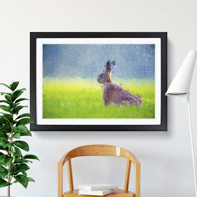 Lone Hare - Picture Frame Painting Print