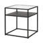 Glass Top Frame End Table