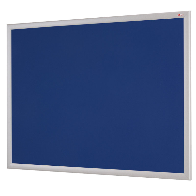 Wall Mounted Bulletin Board, Grey, 90 cm H x 120 cm W