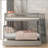 Bunk Bed with Trundle and Staircase,Twin over Full,65.30"H*57.80"W*90.80"L-359318643