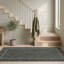 Tapis Ridge2 moderne à motif mosaïque mouchetée abstraite verte, grise et blanche, lavable à la machine, antidérapant, à poils courts, pour l'intérieur et l'extérieur, adapté aux animaux domestiques, idéal pour le salon, la chambre, la salle à manger, l'entrée, le couloir ou le bureau.-1795055710
