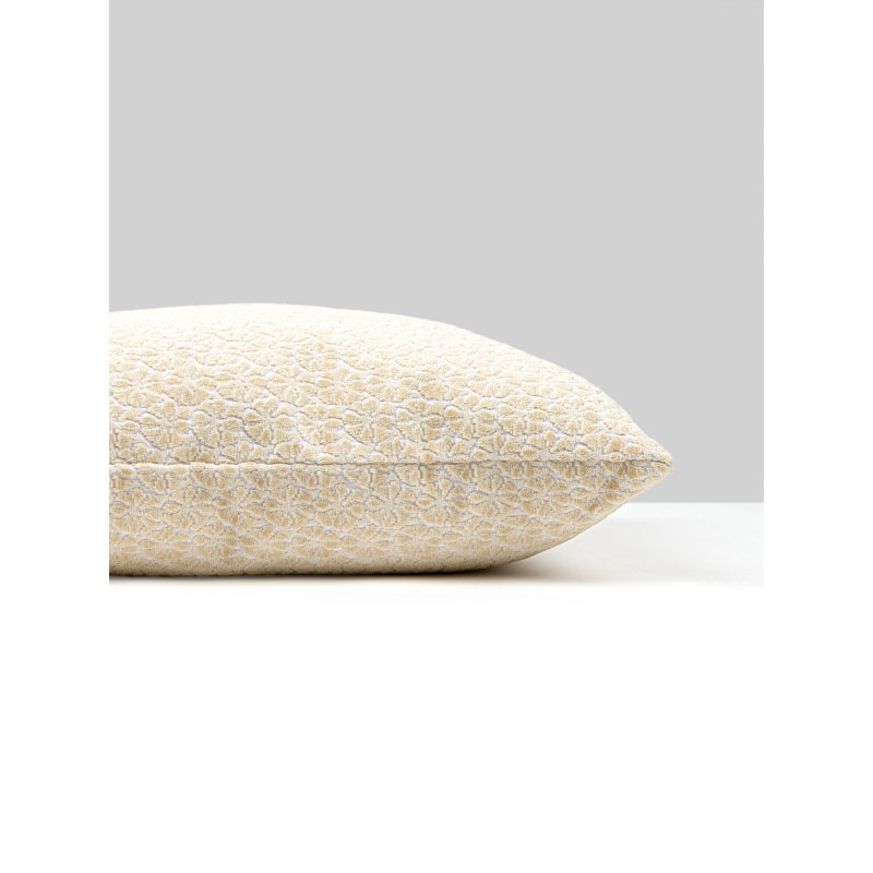 Coussin en coton réversible, Ivoire ivoire, Carré 22 po