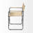 Sambac 18'' H Metal Folding Arm Chair-1456552231