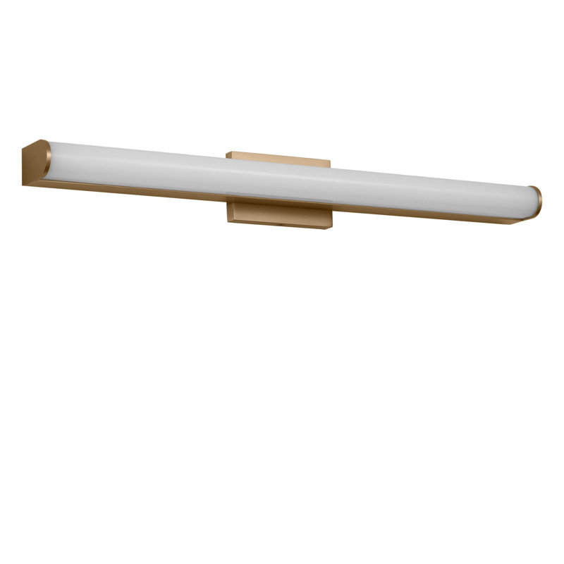 Meuble-lavabo Cavitt, Laiton satiné, H 3 po x l 24 po x P 3,1 po