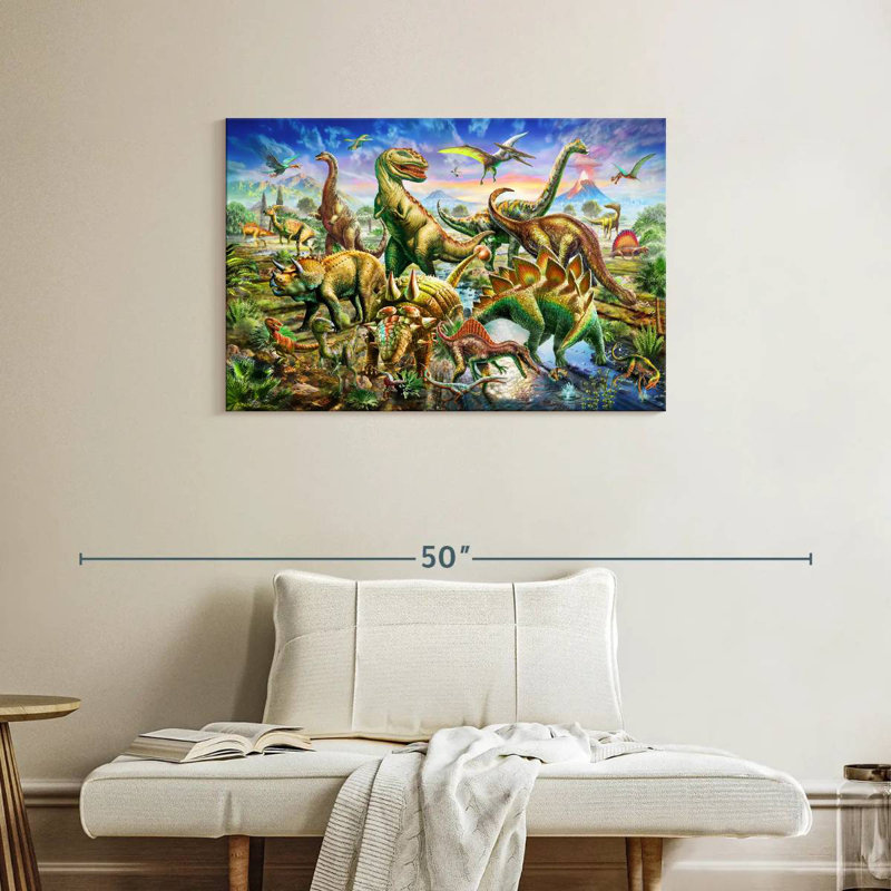 Ashelle Dinoscene - Horizontal, 24" H x 36" W