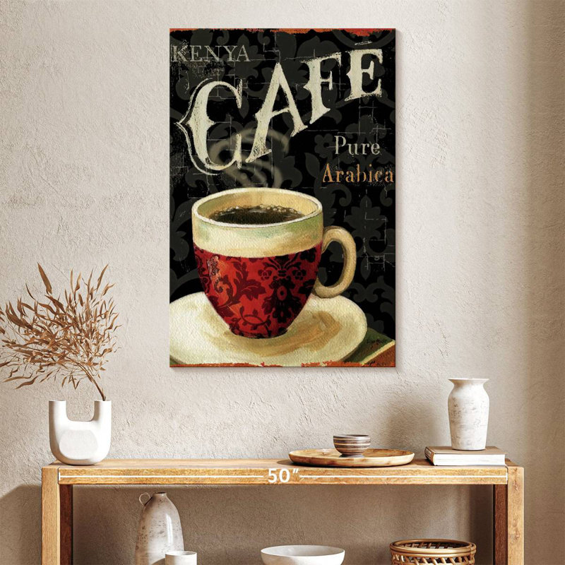 Le café du jour chez Yarlin I, H 39 po x l 26 po